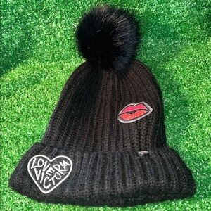 Victoria Secret pom pom hat NWT